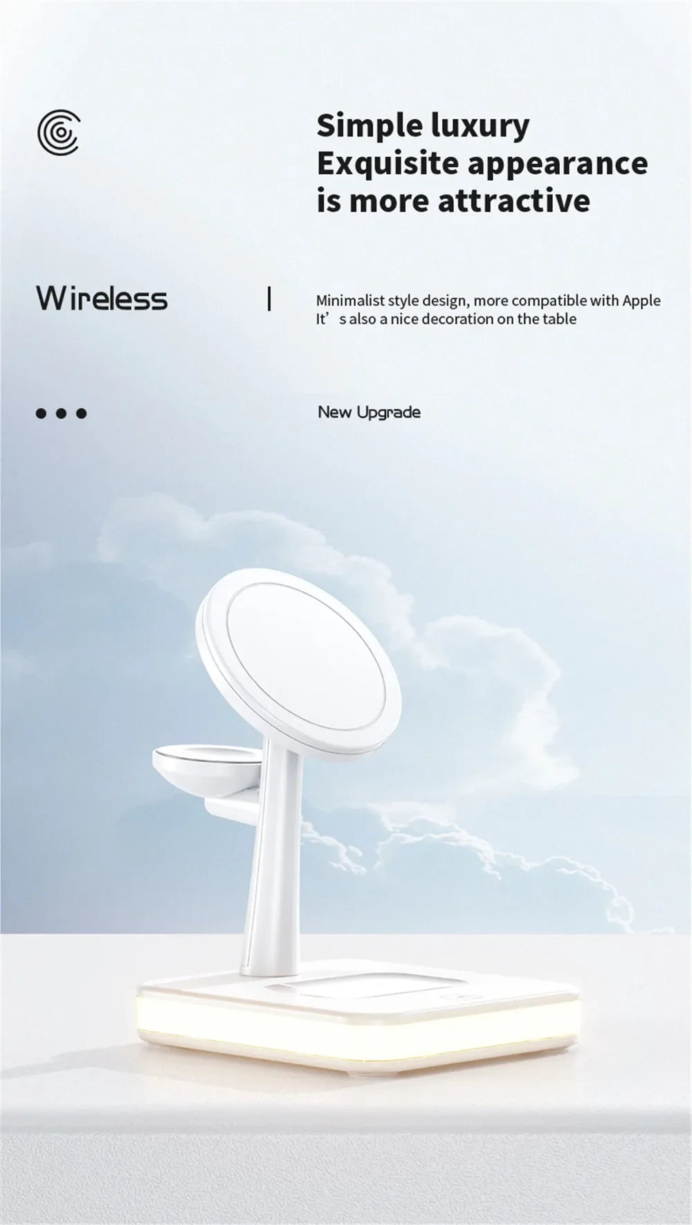 Magnetic 3 in 1 Wireless Charger for IPhone 13/14 15 16 Pro Max/12 15W Fast  Charging Dock Station  Apple Watch AirPods