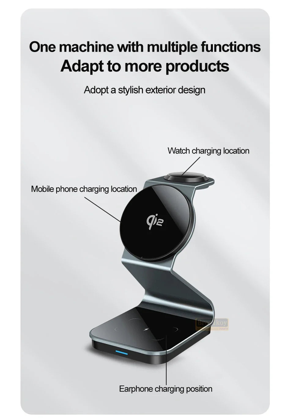 3 in 1 Qi2 Magnetic Wireless Charger For iPhone 16 15 14 13 12 Fast Charging Station For Apple Watch 9 8 7 SE Ultra Airpods Pro