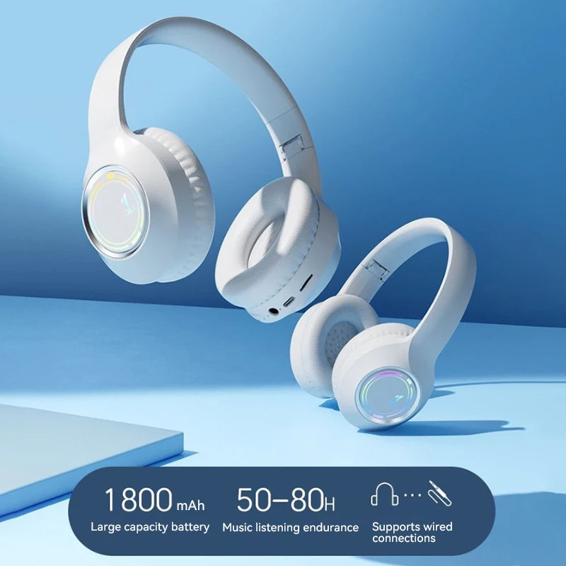 Xiaomi MIJIA Wireless Bluetooth Headphone Over The Ear High Fidelity Bass Stereo With Microphone Music Gaming Foldable Headsets