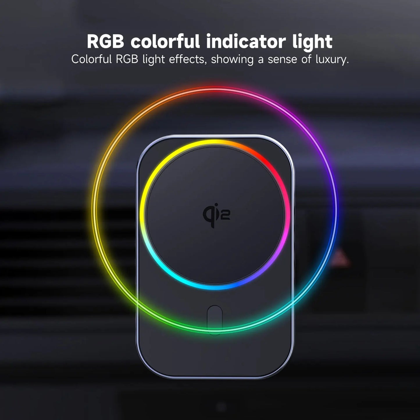 Qi2 Ice Cooling Magnetic Wireless Car Charger Fast Charging Station For iPhone 16 15 14 13 12 Pro Max Car Phone Holder Stand