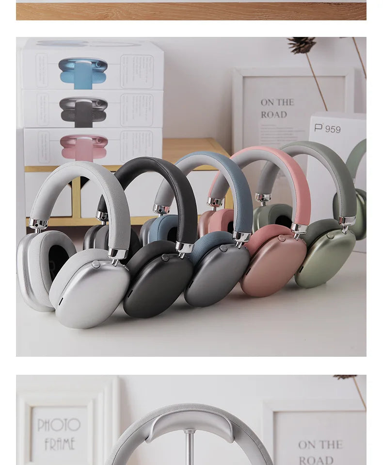 Fashion P959 Wireless Bluetooth Game Headphones Hifi Smart Noise Cancelling Headset 3d Stereo Earphones Sports Headphone Mic