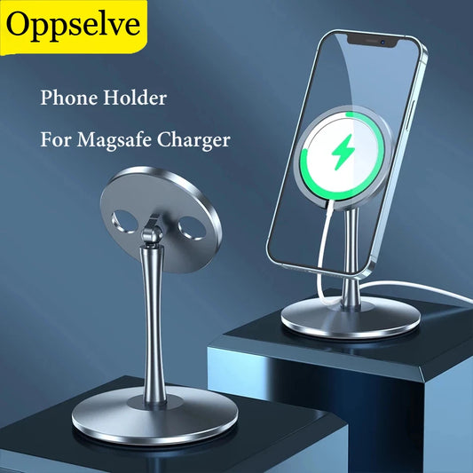 For Magsafe Phone Charger Holder Aluminium Alloy Bracket For iPhone 12 mini Pro Max Rotation Magnetic Wireless Fast Charge Stand