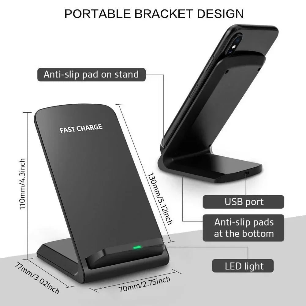 Wireless Charging Station for Magnetic Charging Stand for iPhone Series 15/14/13/12 iWatch Ultra/8/7/6/5 AirPods 3/2/Pro Samsung