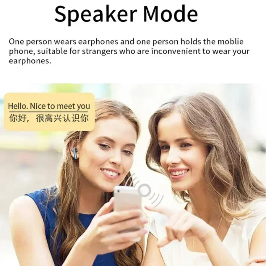 Language Translation Earbuds Translate 114 Languages Simultaneously in Real Time Wireless Bluetooth APP Travel Translator 2024