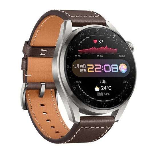 Original HUAWEI WATCH 3 Pro Smart Sports Watch, Brown, Gray