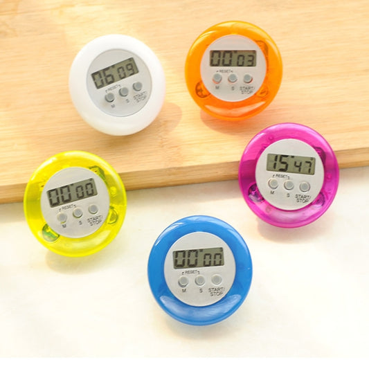 Round Magnetic Digital Countdown Timer Alarm Stand Kitchen Timer Cooking Alarm Clock