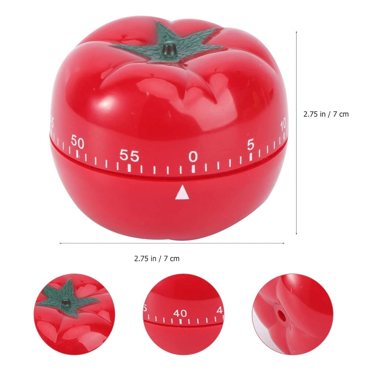 Creative Cute Tomato Shape Kitchen Mechanical Timer Alarm Reminder