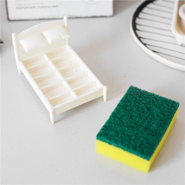 Creative Kitchen Scouring Pad Sponge Wipe Bed Shape Storage Rack Set