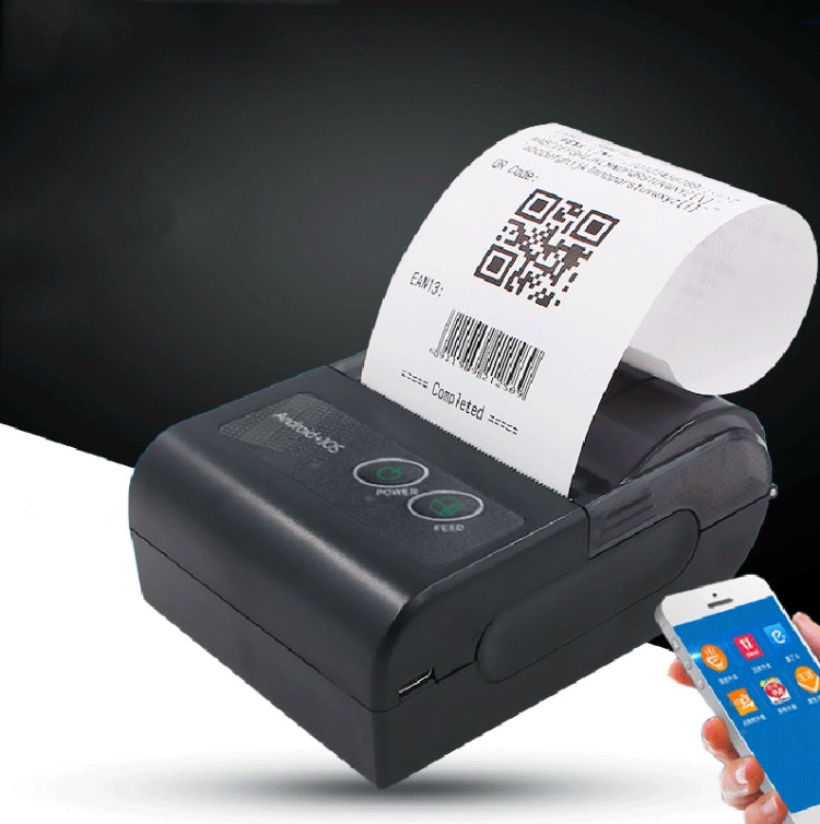 58HB6 Portable Bluetooth Thermal Printer Label Takeaway Receipt Machine, Supports Multi-Language & Symbol/Picture Printing