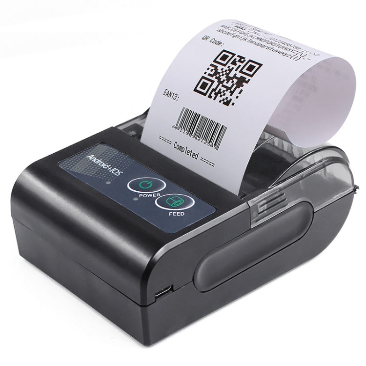 58HB6 Portable Bluetooth Thermal Printer Label Takeaway Receipt Machine, Supports Multi-Language & Symbol/Picture Printing