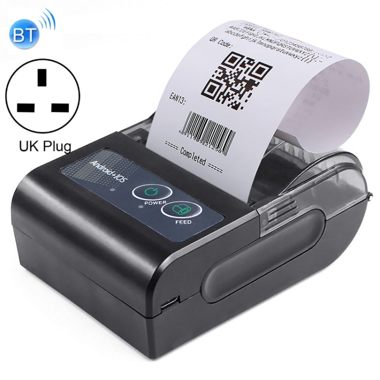 58HB6 Portable Bluetooth Thermal Printer Label Takeaway Receipt Machine, Supports Multi-Language & Symbol/Picture Printing