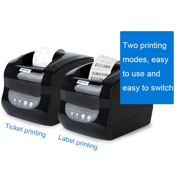 Xprinter XP-365B 80mm Thermal Label Printer Clothing Tag Supermarket Barcode Printer