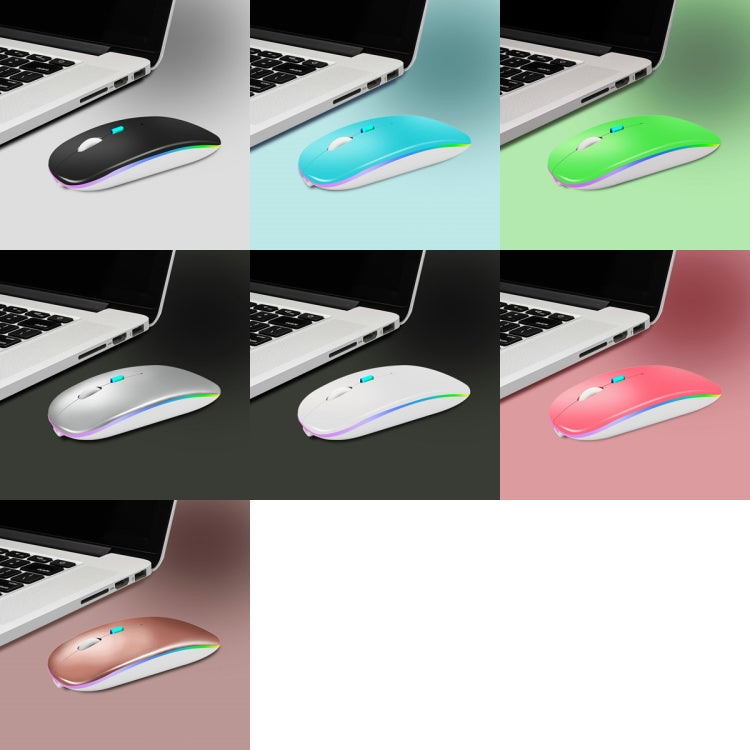 Y20 4 Keys Colorful Glow Charging Mute Mouse Notebook Game Wireless Mouse