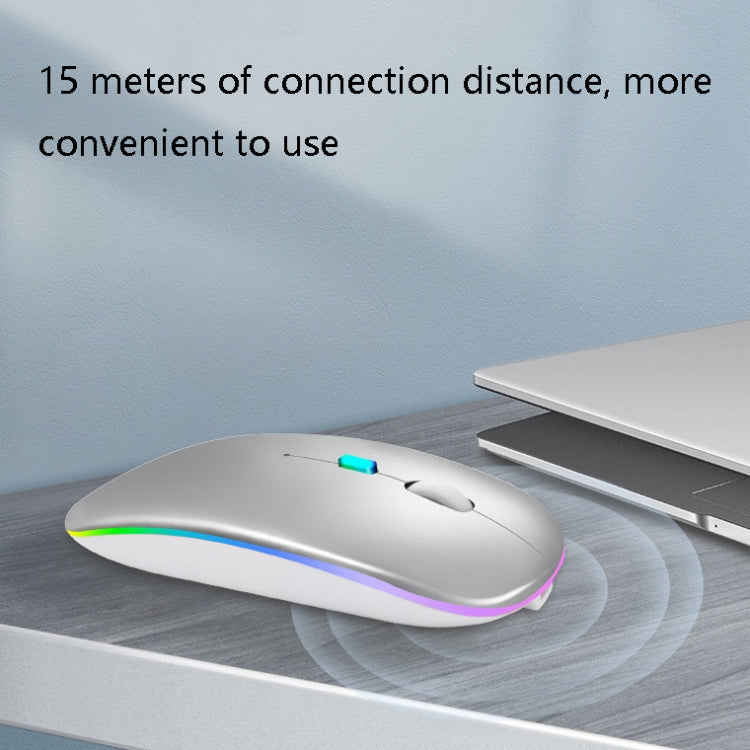 Y20 4 Keys Colorful Glow Charging Mute Mouse Notebook Game Wireless Mouse