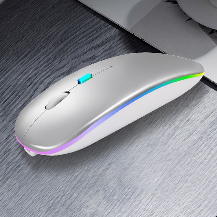 Y20 4 Keys Colorful Glow Charging Mute Mouse Notebook Game Wireless Mouse