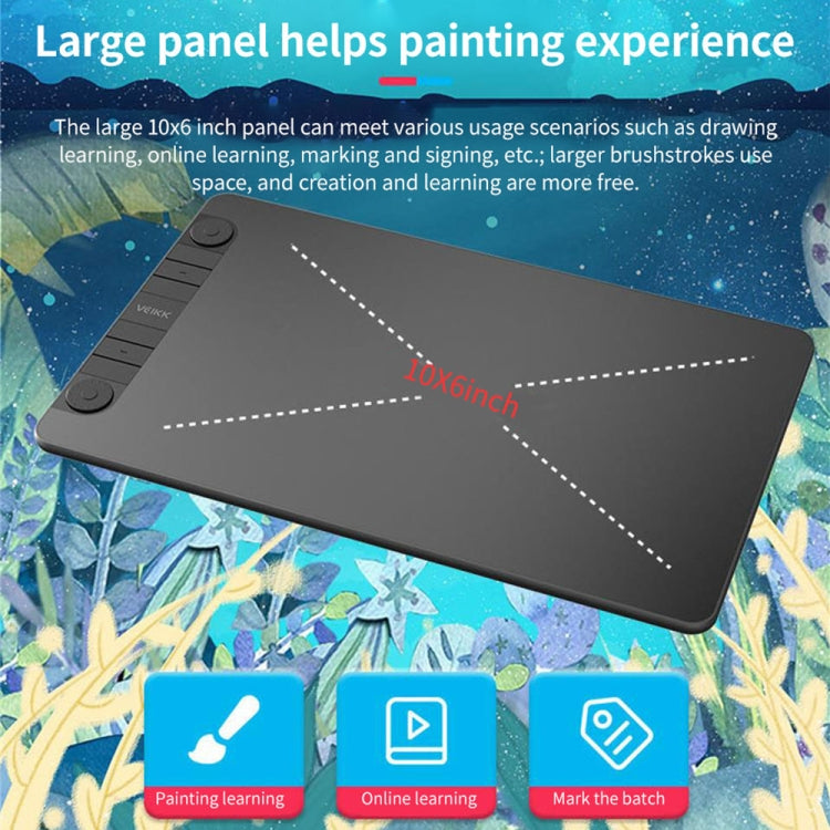 VEIKK VK1060PRO Digital Tablet Hand-Painted Board Electronic Drawing Board Can Connected To Mobile Phone