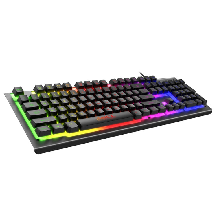 IMICE AK-900 104 Keys Metal Backlit Gaming Wired Suspended Illuminated Keyboard, Cable Length: 1.5m