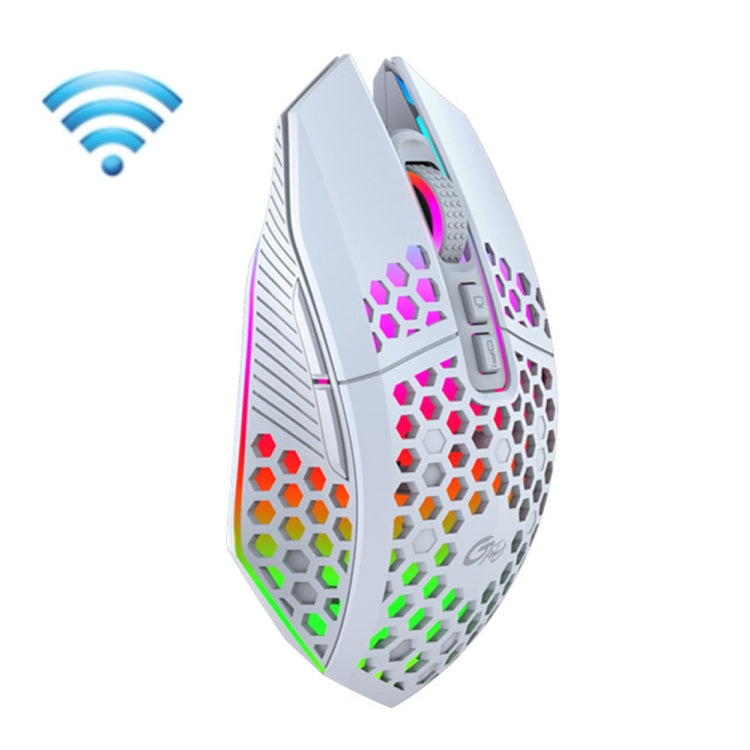 FMOUSE  X801 8 Keys 1600DPI Hollow Luminous Gaming  Office Mouse,Style: