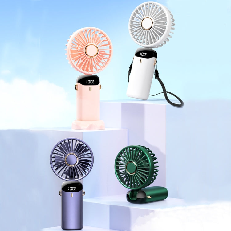 USB Handheld Digital Display Folding Aromatherapy Fan, Battery Capacity: