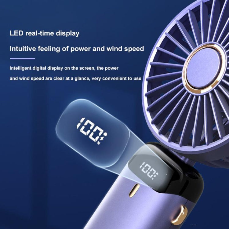 USB Handheld Digital Display Folding Aromatherapy Fan, Battery Capacity: