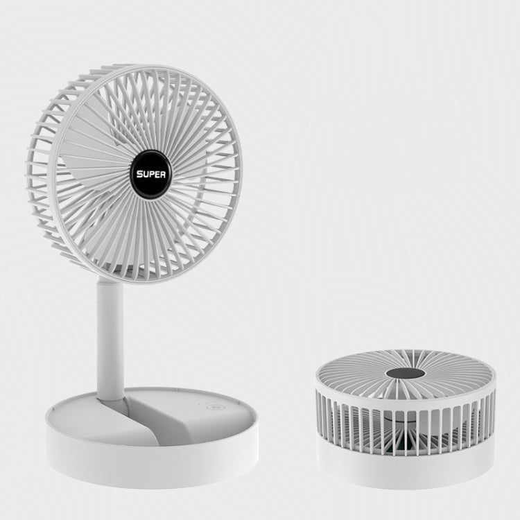 Portable Folding Fan  Retractable Floor Standing Fan,Style: