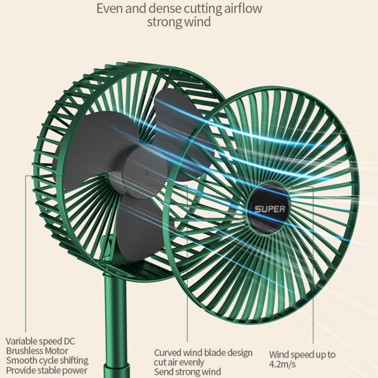 Portable Folding Fan  Retractable Floor Standing Fan,Style: