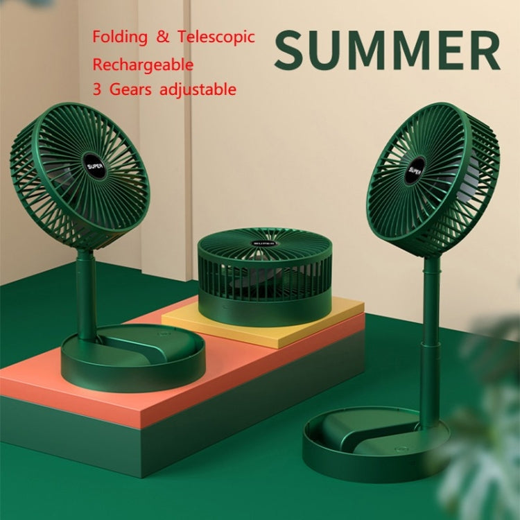 Portable Folding Fan  Retractable Floor Standing Fan,Style: