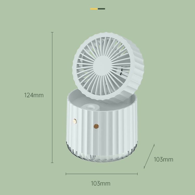 PW01 USB Water Cooling Mini Fan Desktop Turbo LED Spray Humidifying Air Cooler