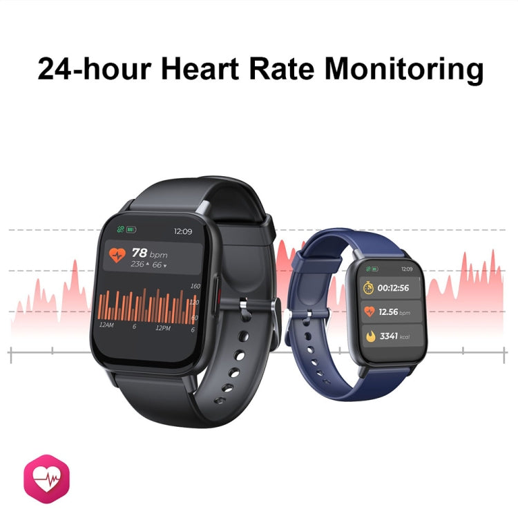 QS16Pro 1.69-Inch Health Monitoring Waterproof Smart Watch, Supports Body Temperature Detection