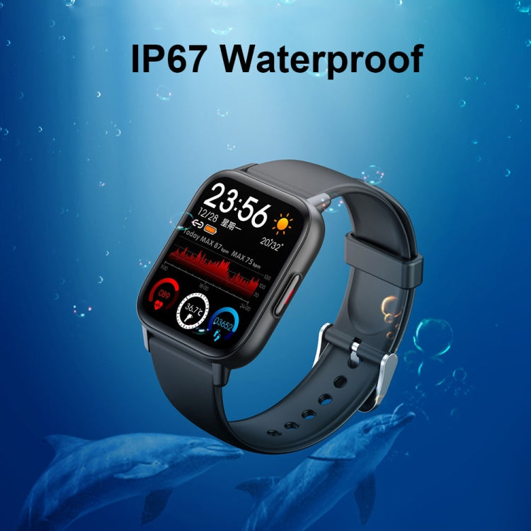 QS16Pro 1.69-Inch Health Monitoring Waterproof Smart Watch, Supports Body Temperature Detection