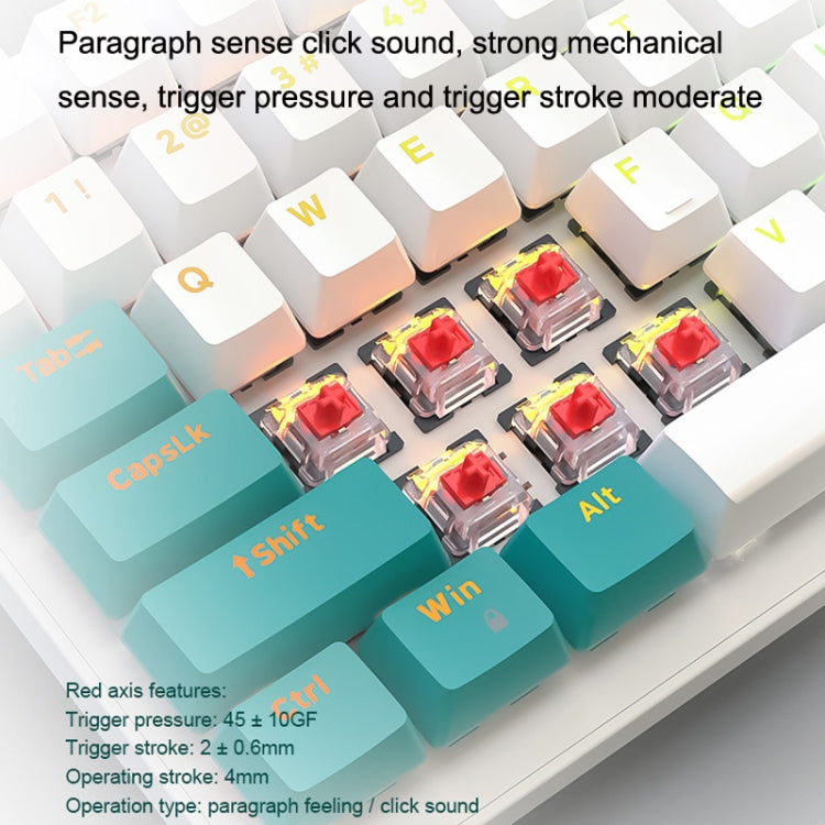 ZIYOU LANG  K3 100 Keys Game Glowing Wired Mechanical Keyboard, Cable Length: 1.5m, Style:, K3 Micro Light Version Green Axis, K3 Micro Light Version Red Axis, K3 Water Green Version Green Axis, K3  Water Green Version Red Axis, K3 Bee Version Red Axis