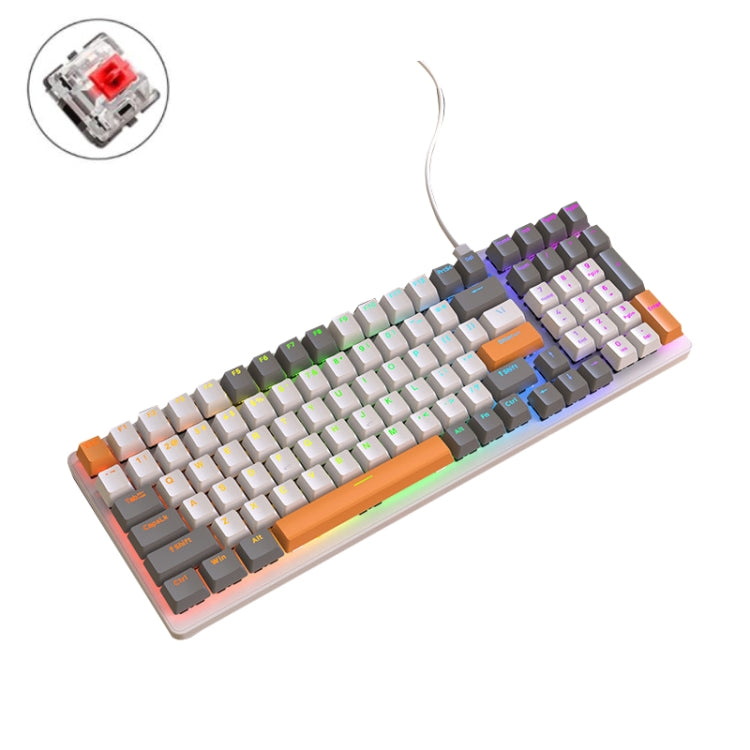 ZIYOU LANG  K3 100 Keys Game Glowing Wired Mechanical Keyboard, Cable Length: 1.5m, Style:, K3 Micro Light Version Green Axis, K3 Micro Light Version Red Axis, K3 Water Green Version Green Axis, K3  Water Green Version Red Axis, K3 Bee Version Red Axis