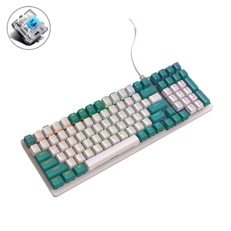 ZIYOU LANG  K3 100 Keys Game Glowing Wired Mechanical Keyboard, Cable Length: 1.5m, Style:, K3 Micro Light Version Green Axis, K3 Micro Light Version Red Axis, K3 Water Green Version Green Axis, K3  Water Green Version Red Axis, K3 Bee Version Red Axis