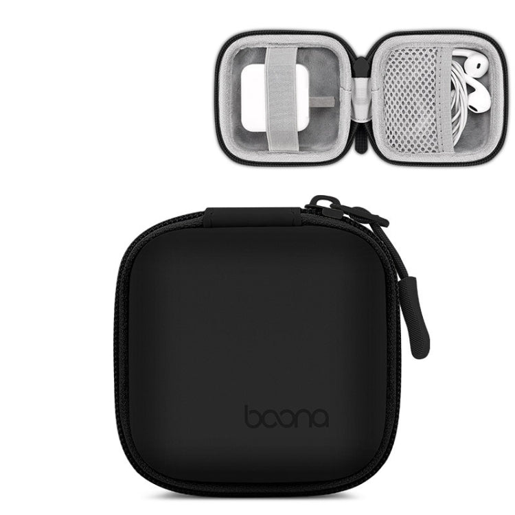 Baona Leather Digital Headphone Cable U Disk Storage Bag