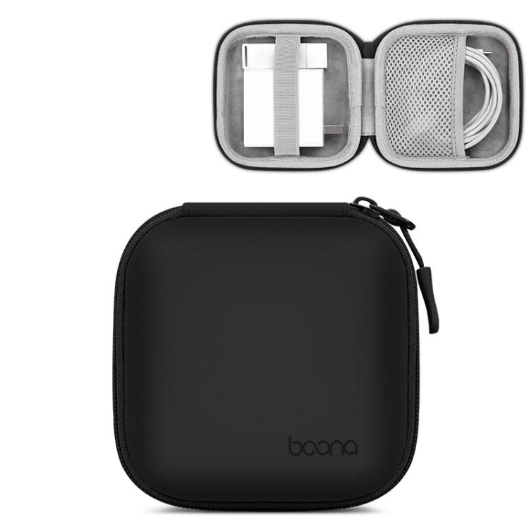 Baona Leather Digital Headphone Cable U Disk Storage Bag