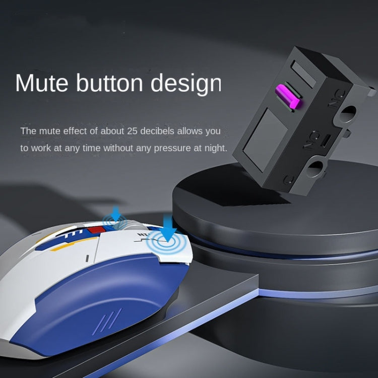 Inphic F9 Mecha Wireless Mouse Charging Office Game Mouse