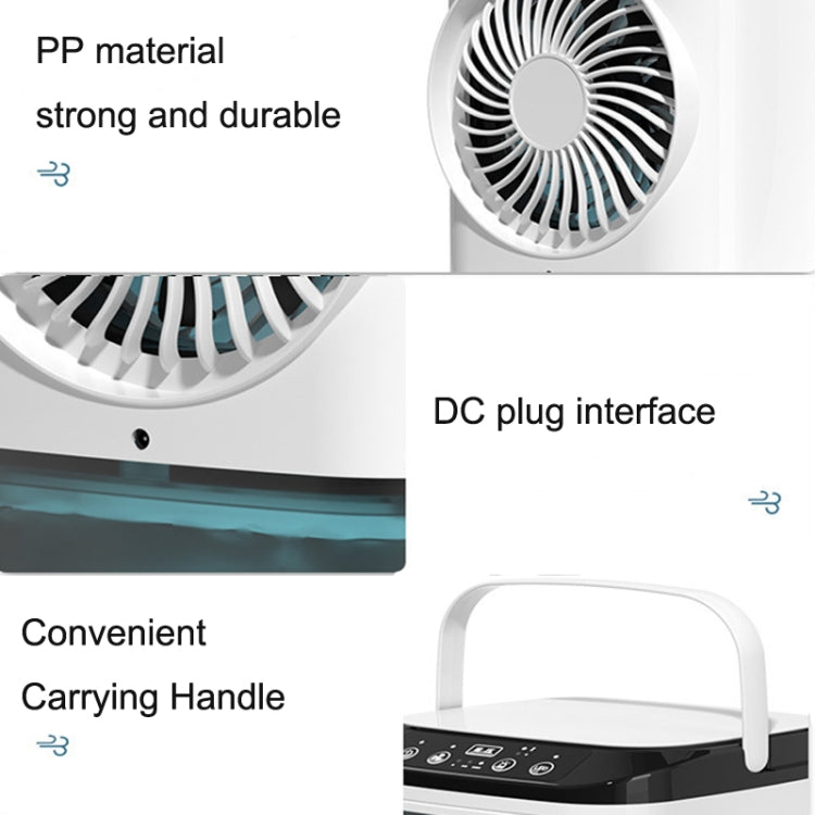 Desktop Mini Cold Air Fan Home Humidifier Dual Spray Air Conditioning Fan