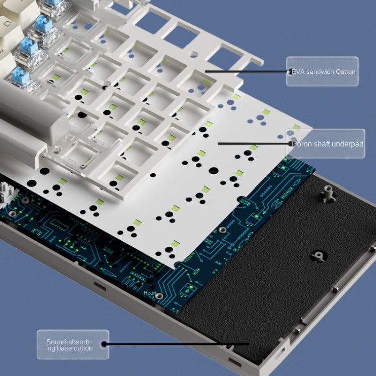 LANGTU LT84 Mechanical Luminous Keyboard, Wired Single-mode Green Shaft (White), Wired Single-mode Red Shaft (White), Wired Single-mode Silver Gray Shaft (White), Wired Single-mode Silver Gray Shaft (Nightfall)