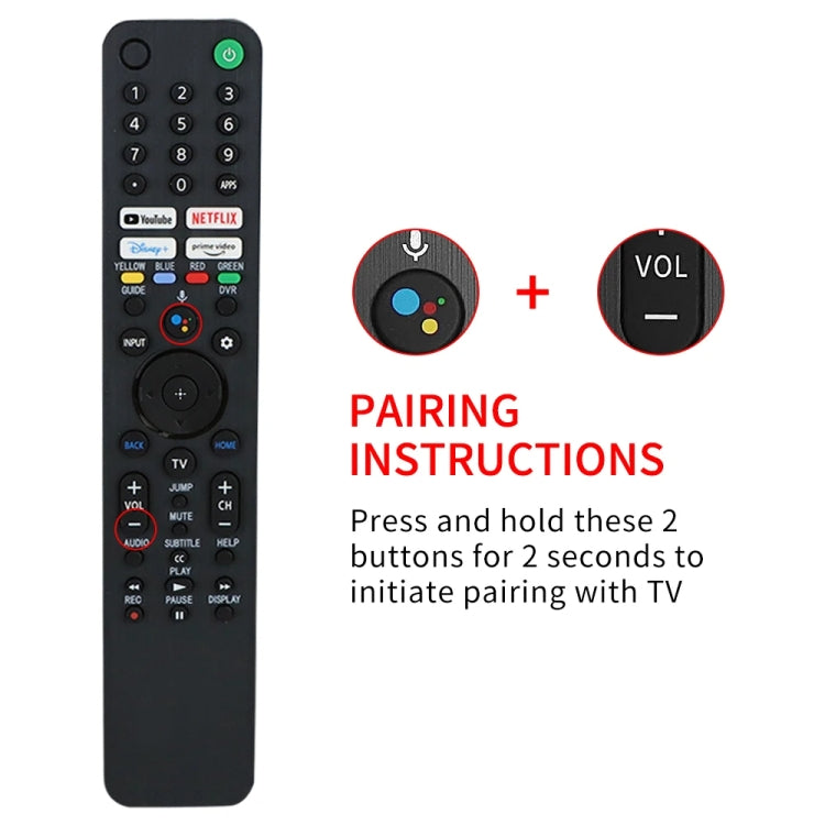 RMF-TX520U Bluetooth Voice Remote Control For Sony Smart TV KD-43X80J KD-43X85J