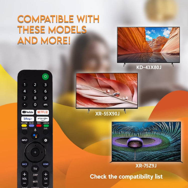 RMF-TX520U Bluetooth Voice Remote Control For Sony Smart TV KD-43X80J KD-43X85J, RMF-TX520U