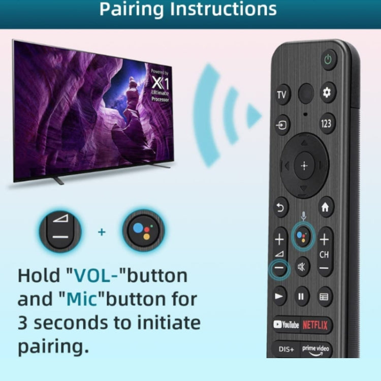 RMF-TX800U Bluetooth Voice Remote Control For Sony KDL And XR /4K BRAVIA TV, RMF-TX800U