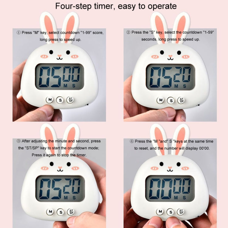 Cartoon Electronic Timer Magnetic Student Study Time Manager