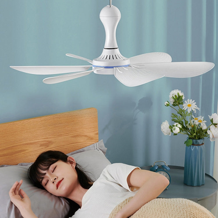 USB Home Dormitory Mute High Wind Power Mini Fan Six Blade Small Ceiling Fan