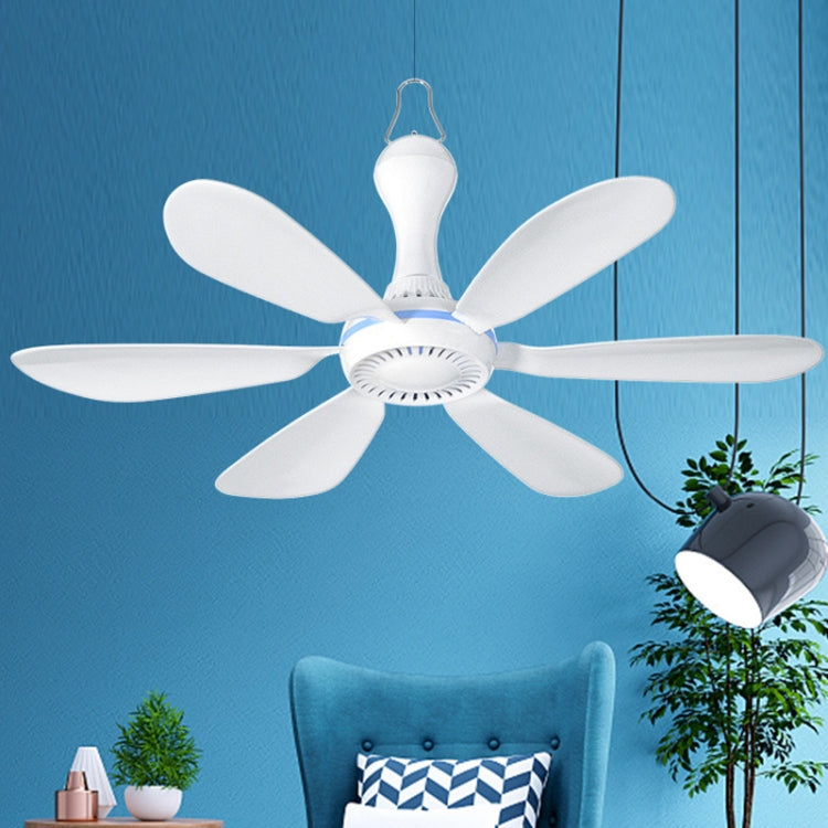 USB Home Dormitory Mute High Wind Power Mini Fan Six Blade Small Ceiling Fan