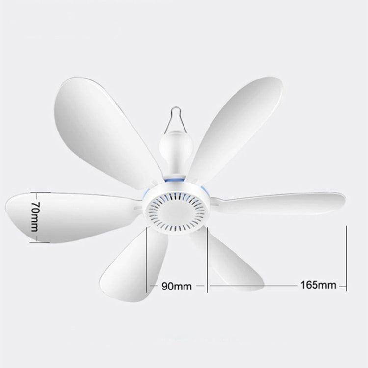 USB Home Dormitory Mute High Wind Power Mini Fan Six Blade Small Ceiling Fan