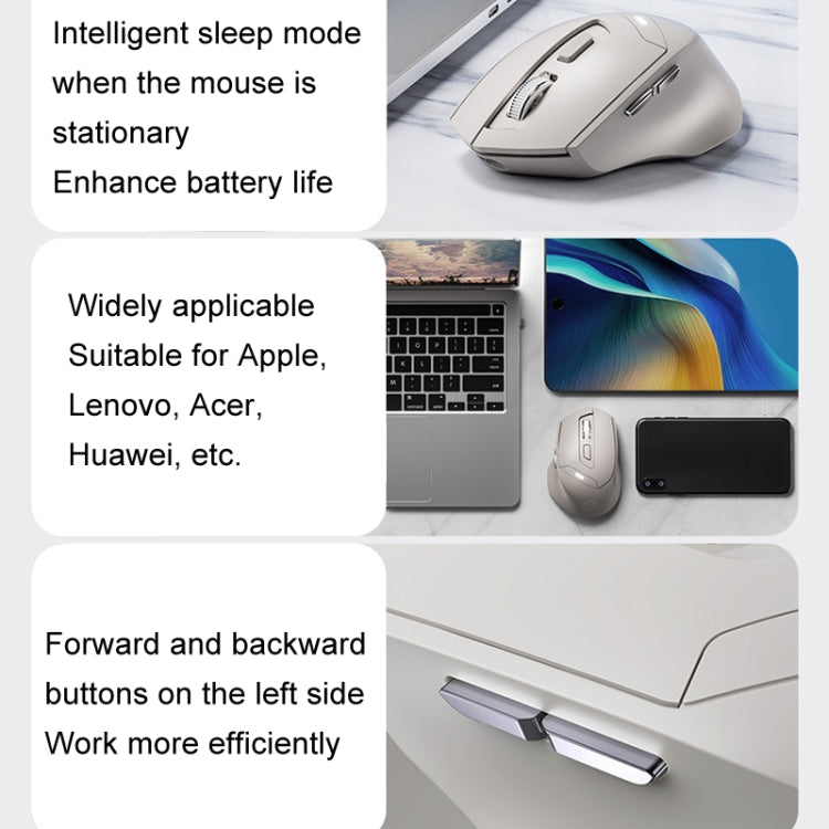 Inphic DR6 2.4G Wireless + Bluetooth 5.0/4.0 Tri-mode Charging Mute Office Gaming Computer Mouse