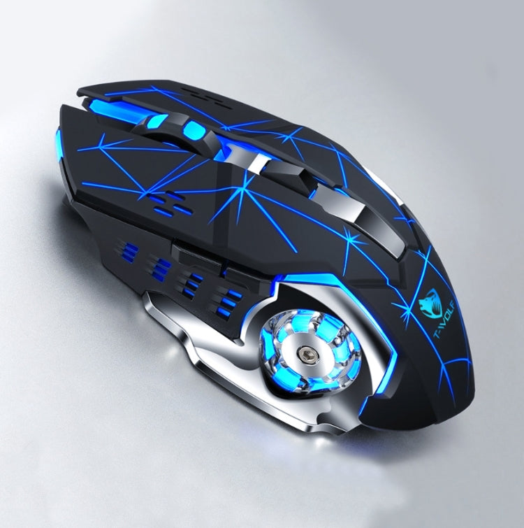 T-WOLF Q13 2.4GHz 6-keys RGB Colorful Light Gaming Wireless Mouse