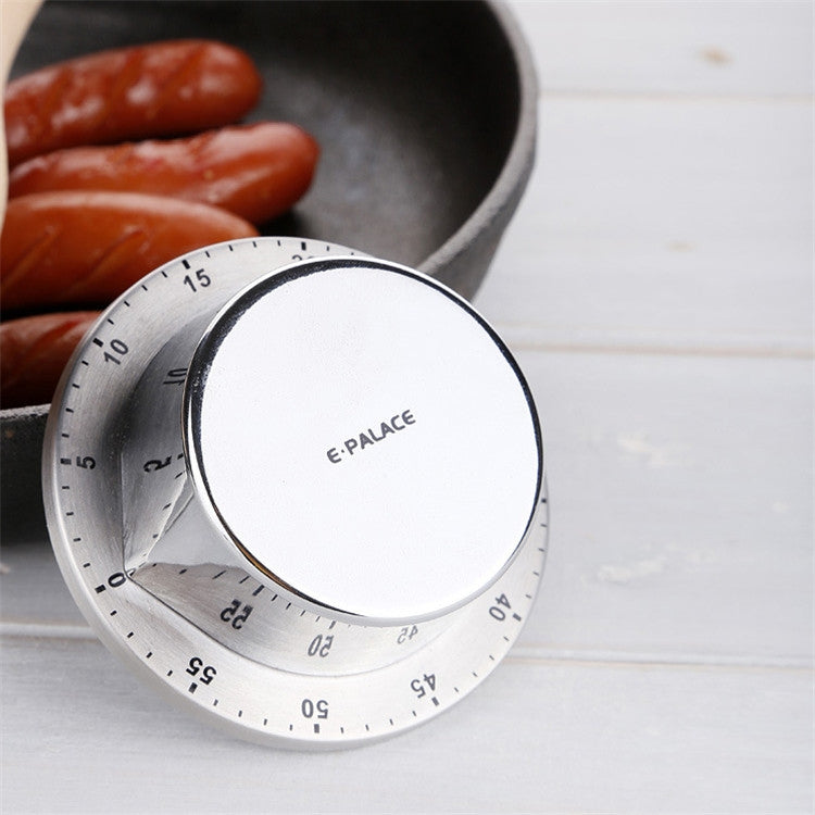 E-PALACE Magnet Timer Kitchen Stainless Steel Timer Creative Alarm Clock Mechanical Reminder Countdown Pomodoro