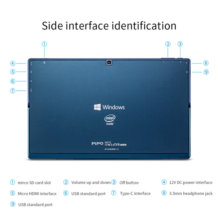 Windows 10 System, Intel Gemini Lake N4120 Quad Core Up to 2.6GHz, with Keyboard & Stylus Pen, Support Dual Band WiFi & Bluetooth & Micro SD Card, 8GB+128GB