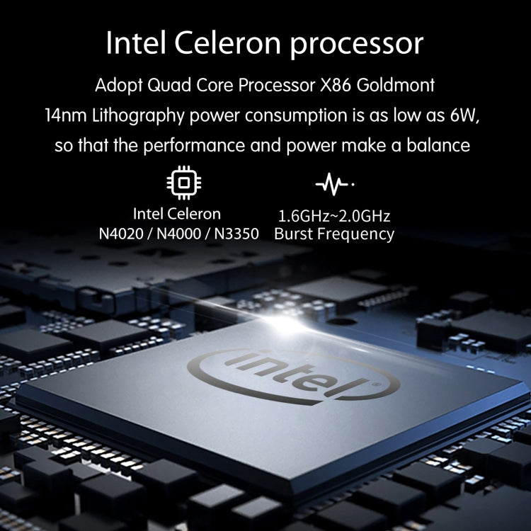 Windows 11 Intel Celeron N4000 / N3350 / N4020 Random CPU Delivery, Support TF Card & Bluetooth & Dual WiFi & Mini HDMI